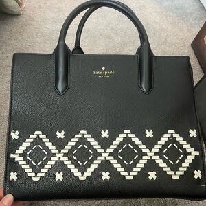 Kate Spade Black and White Women's Handbag